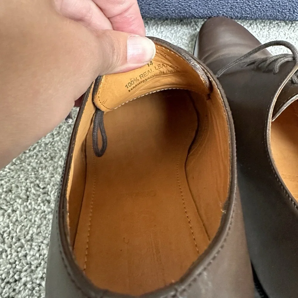 Carlos by Carlos Santana Men's Power Plain Derby Oxford Shoes Size‎ 14